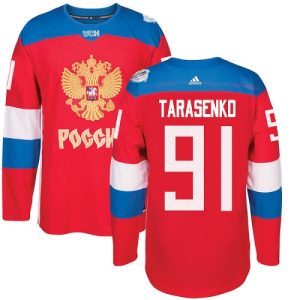 Team Russland #91 Vladimir Tarasenko Authentic Rot Auswärts 2016 World Cup